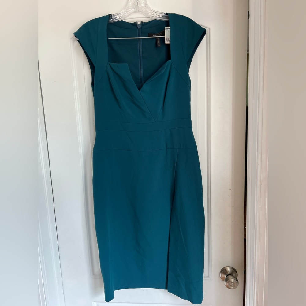 BCBG Dress - Size 6 Emerald Green/Blue Color